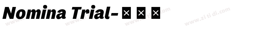 Nomina Trial字体转换